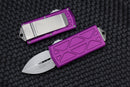 Microtech Exocet Stonewash Standard & Violet 157-10VI