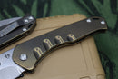Medford Praetorian Slim Drop Point Tumbled S35VN & Bronze Ano
