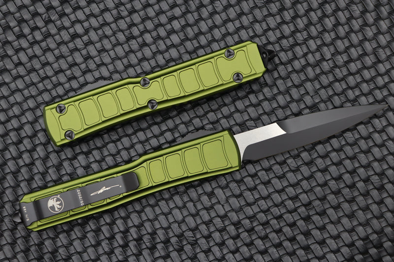 Microtech Ultratech 2 Stepside Bayonet Black & OD Green 120II-1ODS