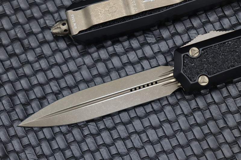 Microtech Makora Double Edge Bronze Apocalyptic & Black 206-13APS