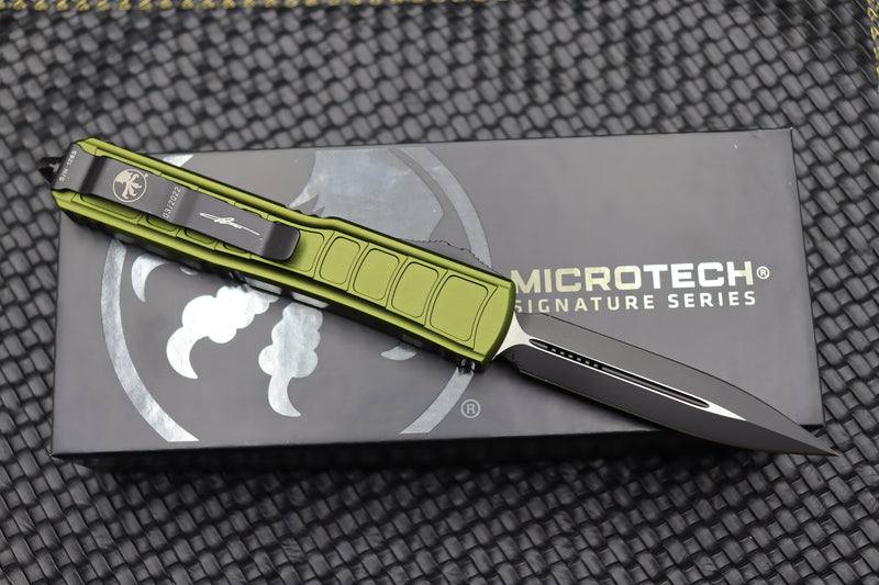 Microtech Ultratech 2 II Stepside D/E Black & OD Green Signature Series 122II-1ODS