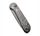 Civivi Elementum Button Lock Damascus & Marble Carbon Fiber C2103DS-3