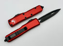 Microtech UTX-85 Double Edge Full Serrated Black & Red 232-3RD