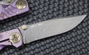 Spartan Blades Harsey Folder 2022 Special Edition Purple Plague Doctor & Damascus