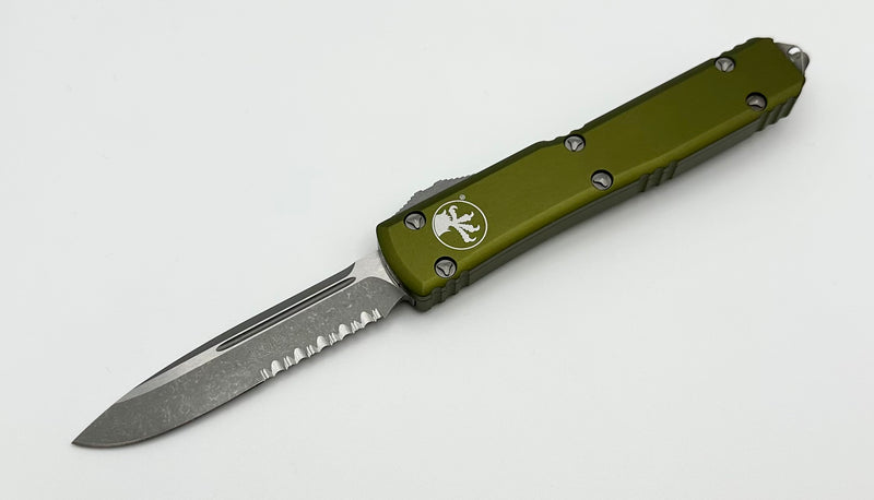 Microtech Ultratech Single Edge Apocalyptic Partial Serrated & OD Green 121-11APOD