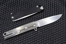 Medford M-48 Black Aluminum Handle & S35VN Tumbled Blade