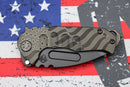 Medford Praetorian Genesis T S35 PVD Tanto Blade & PVD Ghost Flag Handles w/ PVD Hardware/Clip