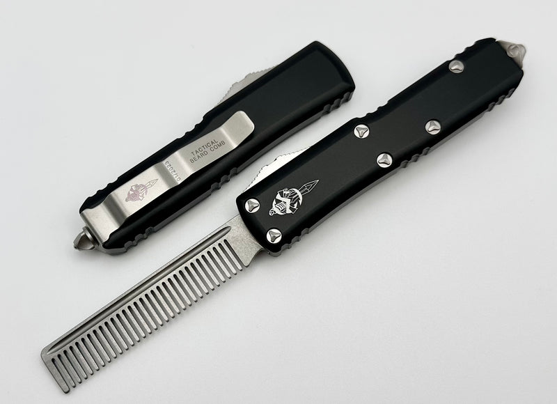 Marfione Custom Microtech Tactical Beard Comb Stonewash Fine Tooth 234-10TBC