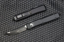 Microtech Ultratech T/E Tanto Black Tactical Partial Serrated 123-2T
