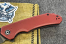 Civivi Brazen Flipper Knife Burgundy G10 Handle (3.46" Black Stonewashed D2 ) C 2023B
