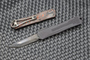 Heretic Knives Manticore S Tanto Black & Orange Camo Carbon H023-6A-ORCF