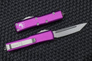 Microtech UTX-85 Tanto Stonewash Standard & Violet 233-10VI