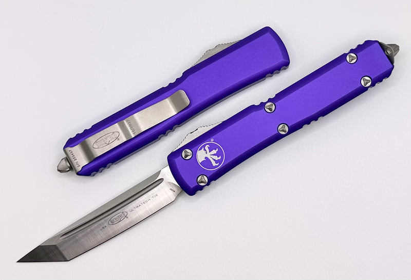 Microtech Ultratech Tanto Satin Standard & Purple 123-4PU