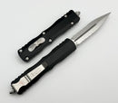 Microtech Dirac Double Edge Partial Serrated Stonewash Standard & Black 225-11