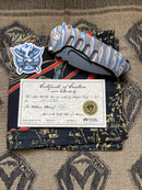 Medford Knife Praetorian T Flamed & Blue with S35 Tanto 104-019