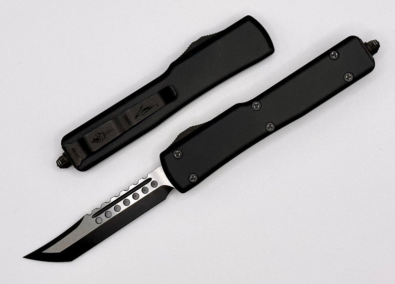 Microtech UTX-70 Hellhound Shadow DLC Two Tone Standard w/ Ringed DLC Hardware 419-1TTDLCTSH