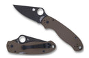 Spyderco Para 3 Flat Dark Earth DLC Exclusive C223GPBNBK