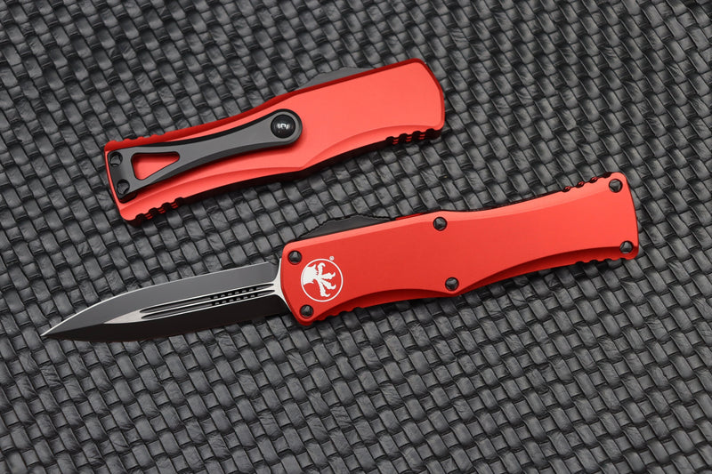 Microtech Hera Double Edge Black Standard & Red 702-1RD