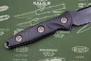 Microtech Socom Alpha T/E Tanto DLC Full Serration & Carbon Fiber 114-3DLCCFS