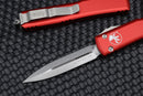 Microtech Ultratech D/E Stonewash Standard & Red 122-10RD
