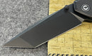 Civivi Brazen Flipper Knife Black G10 Handle (3.46" Black Stonewashed D2 ) C 2023C