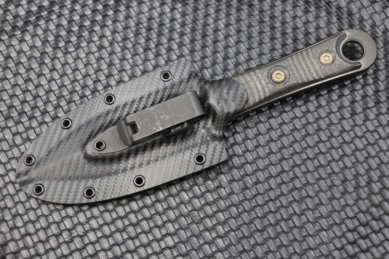 Microtech Knives & Borka Blades SBD DLC Partial Serrated & Carbon Fiber 201-2DLCCFS