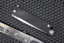 Medford M-48 Black Aluminum Handle & S35VN Tumbled Blade