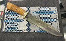 Rob Singleton Large Custom Fixed Blade with Damascus