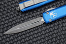 Microtech Ultratech Double Edge Apocalyptic Standard & Blue 122-10APBL