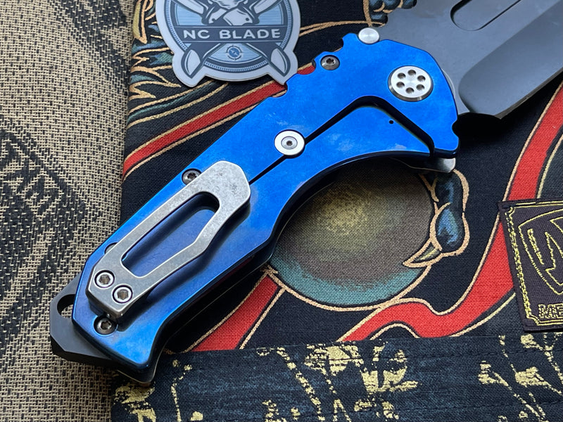 Medford Knife Praetorian T Flamed & Blue with S35 Tanto 104-042