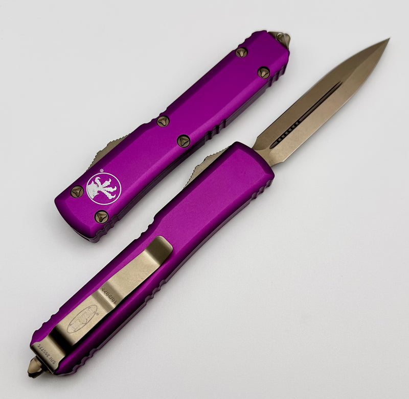 Microtech Ultratech w/ Double Edge Bronze & Violet 122-13VI