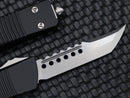 Microtech Troodon Hellhound Stonewash Standard & Black 619-10S