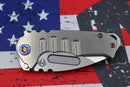 Medford Praetorian Genesis T S35 Tumbled Drop Point & Tumbled Handles w/ Flamed Hardware/Clip