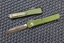 Microtech UTX-70 Single Edge Bronze Apocalyptic & OD Green 148-13APOD