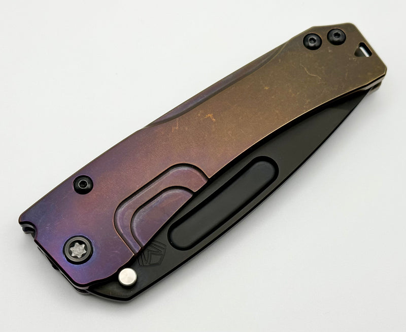 Medford Knife Slim Midi PVD S45 Tanto & Bronze-Violet Fade Handles w/ PVD Hardware/Clip