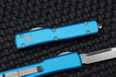 Microtech UTX-70 Single Edge Stonewash Standard & Turquoise 148-10TQ