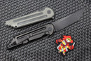 Jake Hoback Knives Kwaiback MK6 Gray SureTouch w/ Fullers & DLC M390
