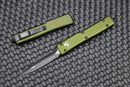 Microtech UTX-70 D/E Full Serrated Black &  OD Green 147-3OD