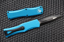 Microtech Hera Double Edge Black Standard & Turquoise 702-1TQ