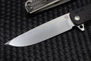 Medford M-48 Black Aluminum Handle & S35VN Tumbled Blade