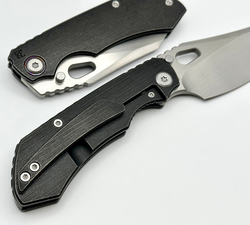 Custom Knife Factory Evo 3.0C Dark Ti w/ Hand Satin M390