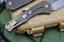 Medford Praetorian Slim Drop Point Tumbled S35VN & Bronze Ano