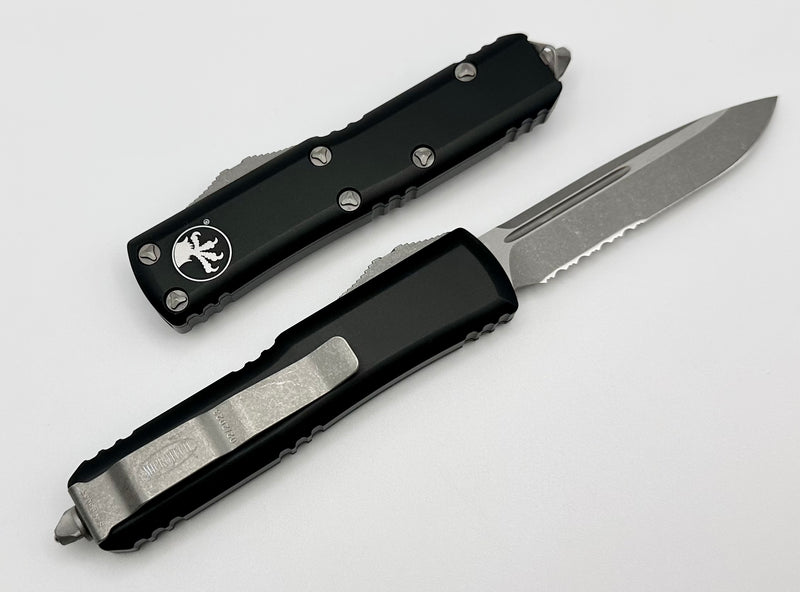 Microtech UTX-85 Single Edge Partial Serrated Apocalyptic Standard & B