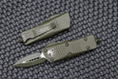 Microtech Troodon Mini Double Edge Cerakote OD Green Standard 238-1COD