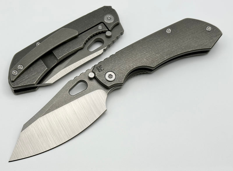 Custom Knife Factory Evo 3.0A Stonewash w/ Machine Ground M390