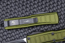 Microtech UTX-85 2 Stepside Single Edge Black Standard & OD Green Signature Series 231II-1ODS