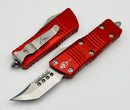 Microtech Mini Troodon Hellhound Stonewash & Red 819-10RDS