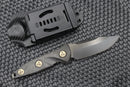 Microtech Socom Alpha Mini Single Edge Black DLC & Carbon Fiber 113M-1DLCCFS
