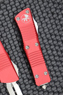 Microtech Troodon Satin Standard Double Edge & Red 138-4RD