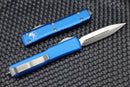 Microtech Ultratech Blue & Double Edge Satin Standard 122-4BL